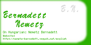 bernadett nemetz business card